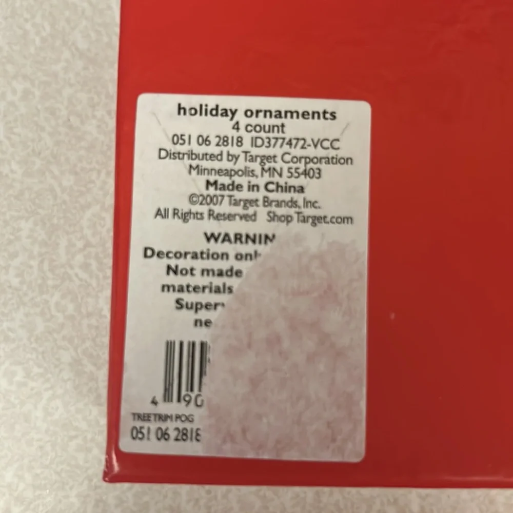 Target Christmas Gingerbread Train Ornaments
